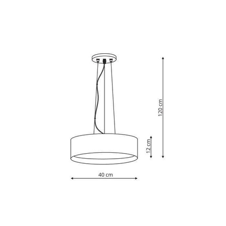 Hudson lampa wisząca czarna (LP-043/1P BK) - Light Prestige