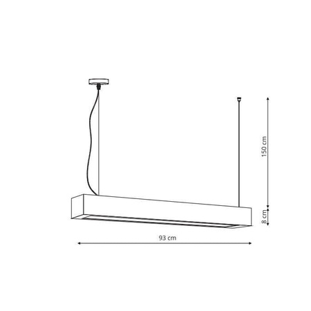 Ibros lampa wisząca biała duża 24W 3000K IP20 (LP-7001/1P 20 WH-93 24/3) - Light Prestige