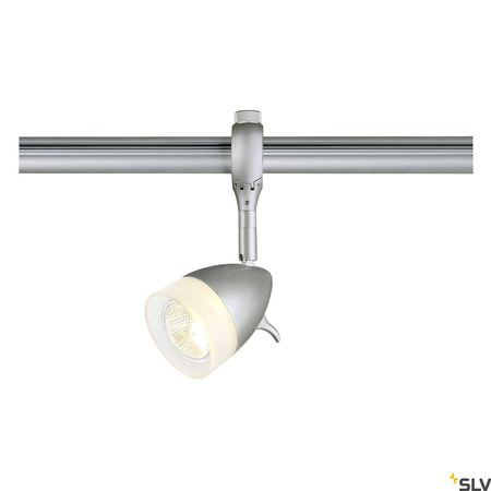 KANO, spot do szyny wysokonapięciowej EASYTEC II, QPAR51, srebrnoszary, maks. 50W (184071) - SLV