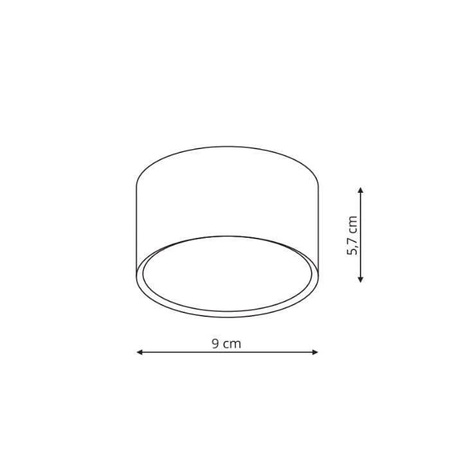 Kendal oprawa natynkowa czarna z podwyższonym IP54(LP-6331/1C IP54 BK) - Light Prestige
