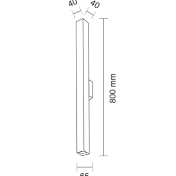 Kinkiet DOHA IP44 (czarny) (8078) - Shilo