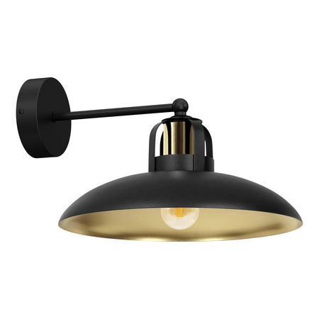 Kinkiet FELIX BLACK/GOLD 1xE27 (MLP8904) - Milagro