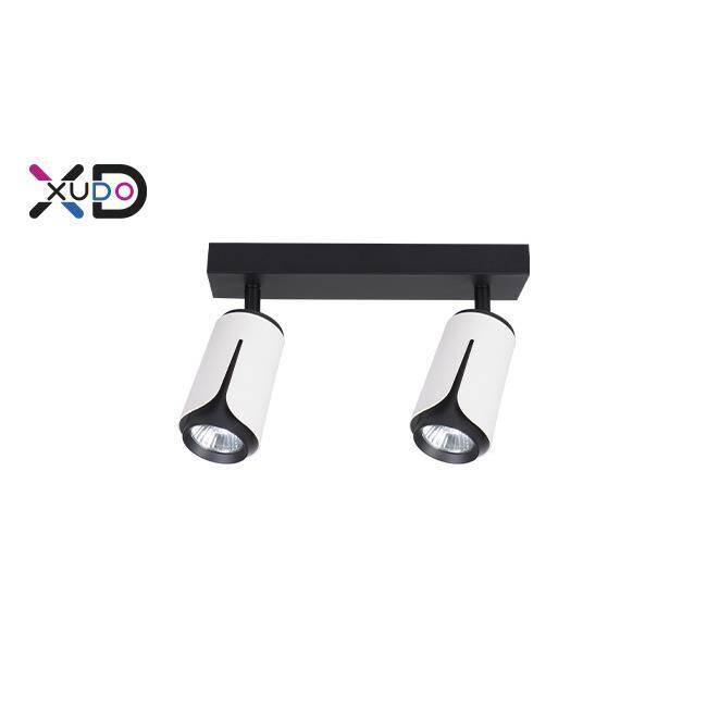 Kinkiet GU10 LED x2 biały+czarny (XD-IK262W) - Xudo