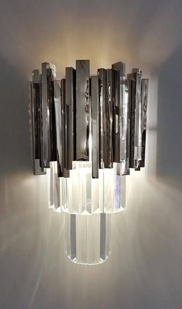 Kinkiet IMPERIAL WALL SILVER (DW-B5688S.WALLSILVER) - King Home