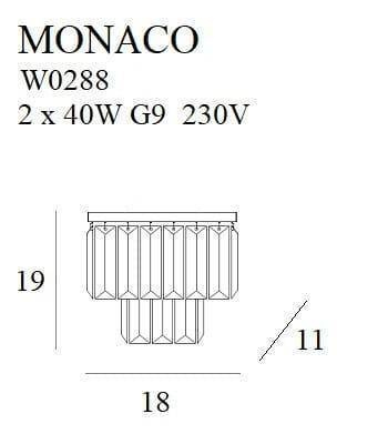 Kinkiet Monacooty (W0288) - Maxlight