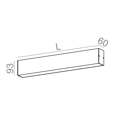 Kinkiet SET TRU 114 LED L930 kol. BIAŁY STRUKTURA (24239-L930-D9-00-13) - Aqform