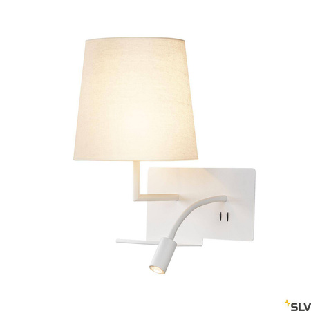 Kinkiet SOMNILA FLEX LED, wersja lewa, ze złączem USB (1003459) - SLV