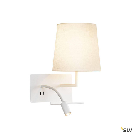 Kinkiet SOMNILA FLEX LED, wersja prawa, ze złączem USB (1003460) - SLV