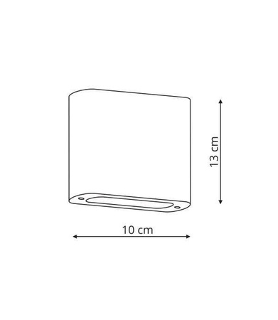 Kinkiet Sapri o podwyższonym IP54 (LP-1556/1W ANTR) - Light Prestige