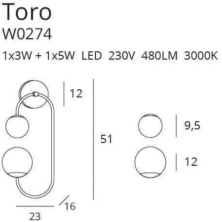 Kinkiet TORO (W0274) - MAXlight