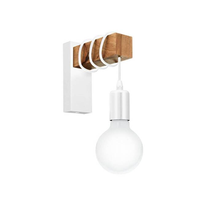 Kinkiet TOWNSHEND LED biały/drewniany (33162 - Eglo)
