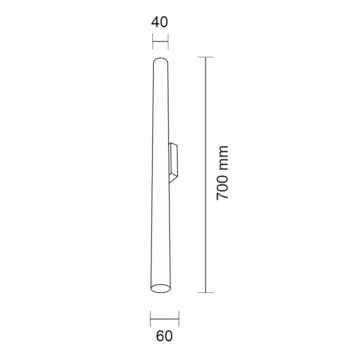 Kinkiet YABU IP44 (czarny) (8075) - Shilo