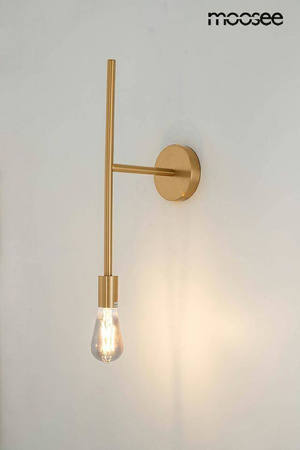 Kinkiet, lampa ścienna RIVA złota (MSE010100394) - Moosee