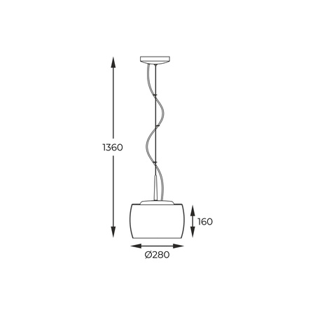 LAMPA WISZĄCA CRYSTAL (P0076-03E-F4FZ) Zuma Line