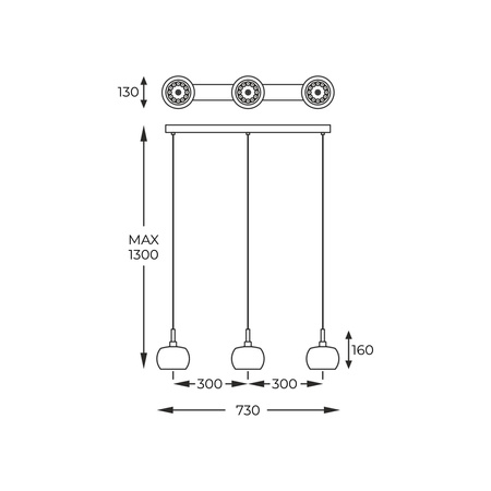 LAMPA WISZĄCA - CRYSTAL (P0076-03N-B5FZ) - Zuma Line
