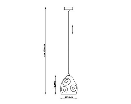 LAMPA WISZĄCA RAMONA JD4019-01 C Zuma Line