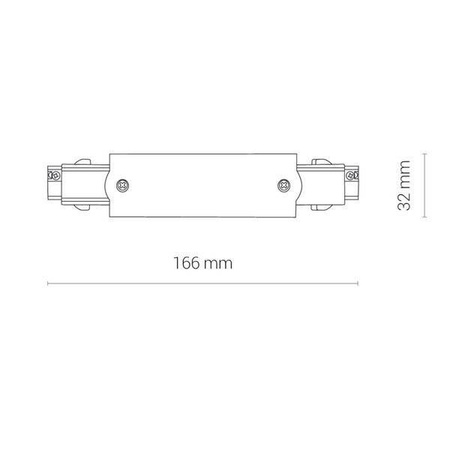 Łącznik biały CTLS POWER STRAIGHT CONNECTOR WHITE (8707) - Nowodvorski