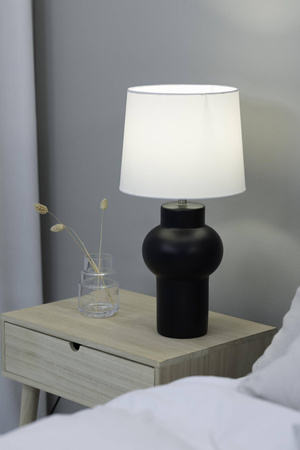 Lampa Stołowa SHAPE 1L White/Black (108449) - Markslojd