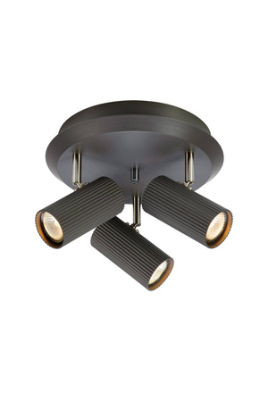 Lampa Sufitowa COSTILLA Round 3L Dark Grey/Satin (108471) - Markslojd