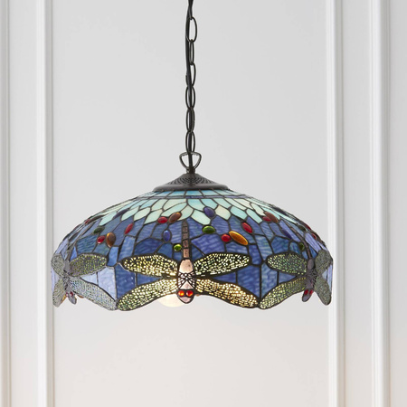 Lampa Wisząca Dragonfly blue (64080) Tiffany