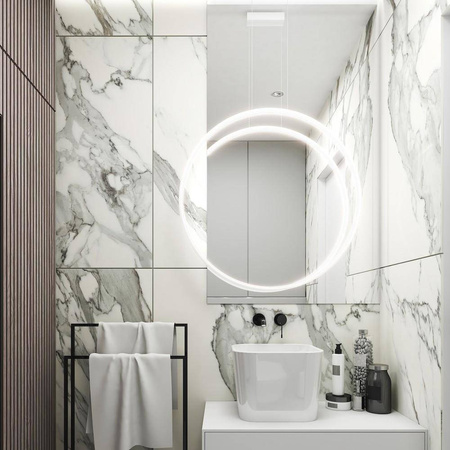 Lampa Wisząca Echo Vertical 90 Kol. Czerwony 3000 - Ramko
