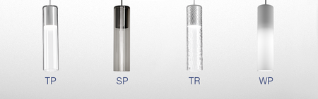 Lampa Wisząca MODERN GLASS Tube LED Kol. Szary 4000K WP (59840-M940-D9-00-16) - AqForm