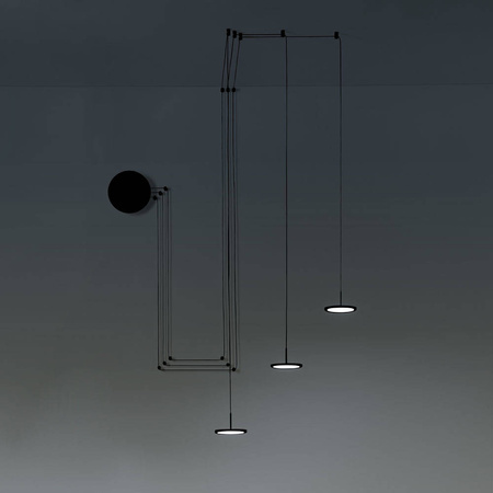 Lampa Wisząca MYSTERY 3 Kol. Czarny 3000K (0073.34.NE) - Vivida