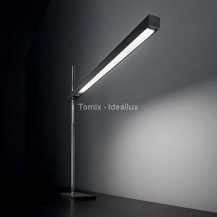 Lampa biurkowa LED Gru kol. czarny (147659) Ideal Lux