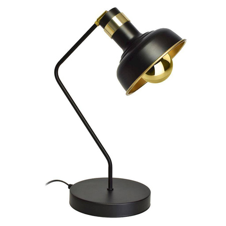 Lampa biurkowa MARGO BLACK/GOLD 1E27 (MLP6213) - Eko-Light