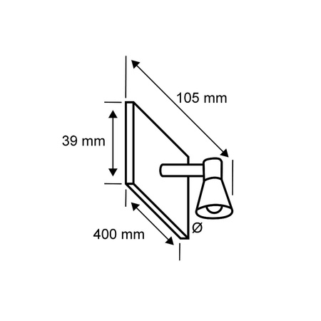 Lampa nad lustro Evie IP44 LED 3000K 400mm Chrom 230V Tworzywo sztuczne (PL78938) - PAULMANN