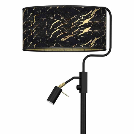 Lampa podłogowa SENSO Black/Gold 1xE27 + 1x mini GU10 (MLP7300) - Milagro