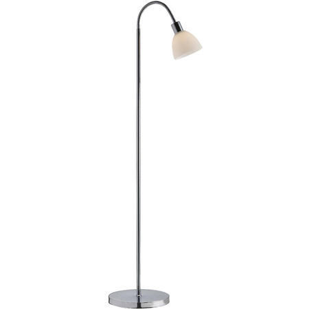 Lampa podłogowa ze szklanym kloszem RAY Nordlux E14 40W Metal Chrom