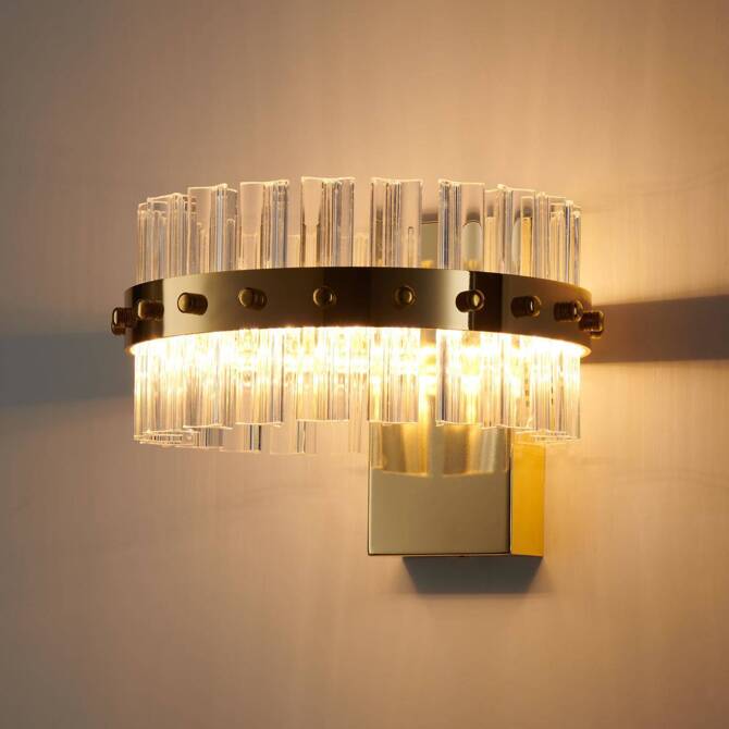 Lampa ścienna AURA złota (DW925) - Step into Design