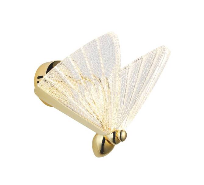 Lampa ścienna BEE LED złota 18 cm (ST-W0612-1S) - Step into Design