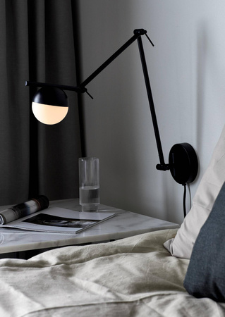 Lampa ścienna CONTINA Nordlux G9 5W Metal Czarny