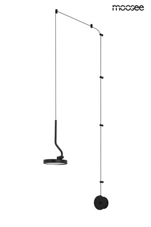 Lampa ścienna FLAT czarna (MSE010100384) - Moosee