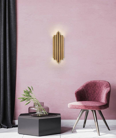 Lampa ścienna HARMONIC złota (MSE010100304) - Moosee