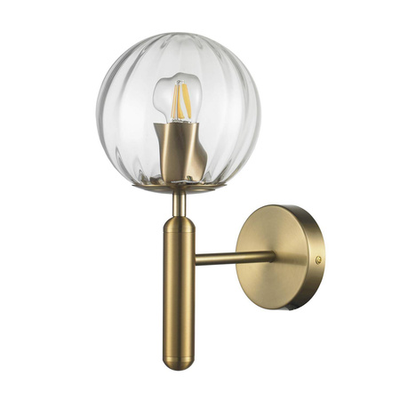 Lampa ścienna PALLA złota 15 cm (F070 transparent) - Step into Design