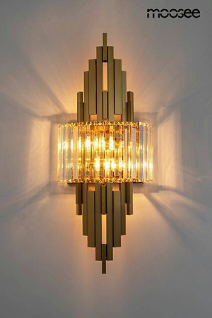 Lampa ścienna TOWERS złota (MSE010100377) - Moosee