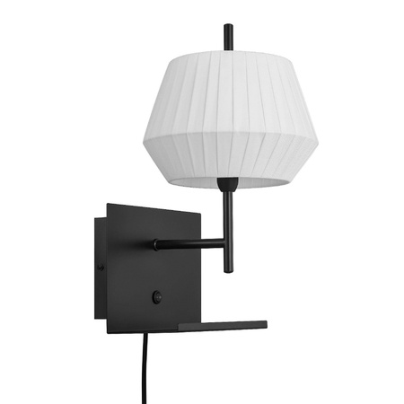 Lampa ścienna z bawełnianym abażurem DICTE Nordlux E14 40W Tekstylia Biały