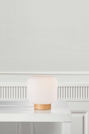 Lampa stołowa MILFORD Nordlux E27 40W Szkło Naturalny
