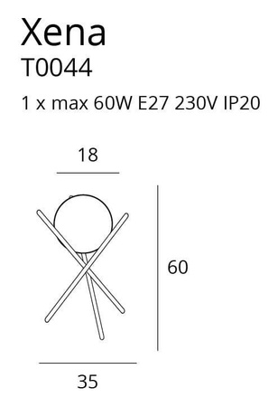 Lampa stołowa XENA (T0044) - MAXlight