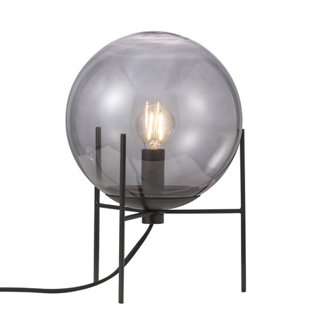 Lampa stołowa ze szklanym kloszem ALTON Nordlux E14 15W Szkło Czarny
