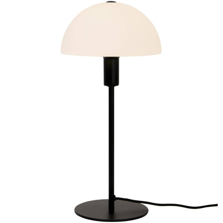 Lampa stołowa ze szklanym kloszem ELLEN Nordlux E14 40W Metal Czarny