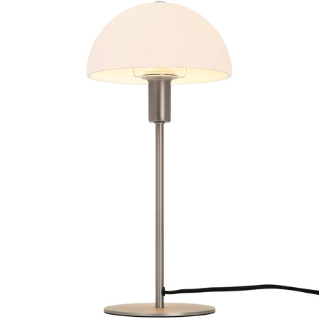 Lampa stołowa ze szklanym kloszem ELLEN Nordlux E14 40W Metal Stal szczotkowana