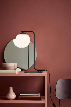 Lampa stołowa ze szklanym kloszem GRANT Nordlux E14 40W Szkło Czarny