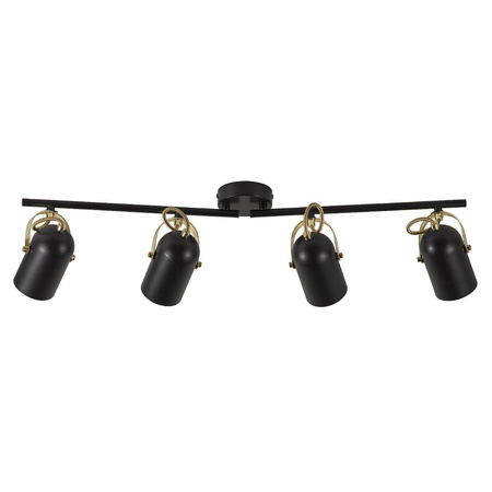 Lampa sufitowa LOTUS Nordlux E14 4X40W Metal Czarny/Mosiężny