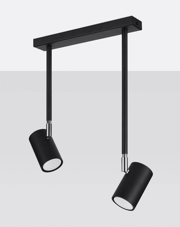 Lampa sufitowa NORANO 2 czarny (SL.1075) - Sollux