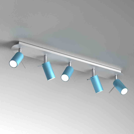 Lampa sufitowa PRESTON BLUE/WHITE 5x mini GU10 (MLP7625) - Milagro