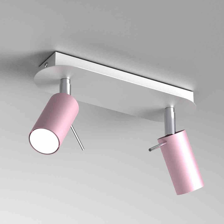 Lampa sufitowa PRESTON PINK/WHITE 2x mini GU10 (MLP7627) - Milagro